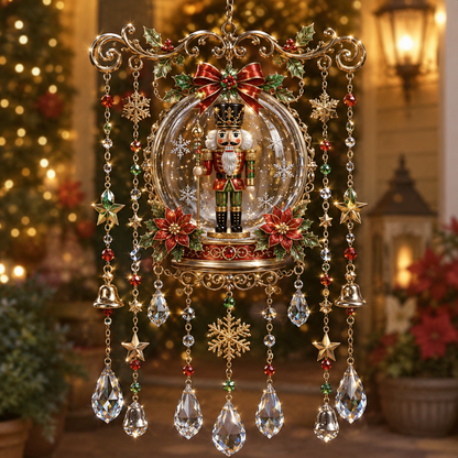 🎁 51% OFF — Sparkling Crystal Christmas Wind Chime | Magical Holiday Decor