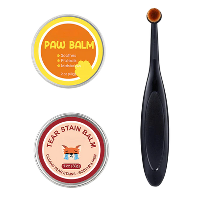 Premium Pet Eye & Paw Restoration Kit — Plant-Based Tear Stain Remover & Soothing Balm Set