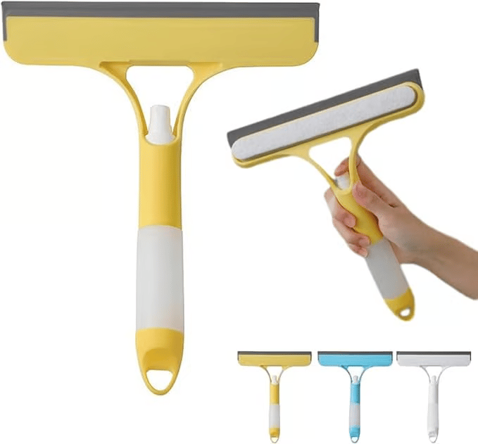 🔥Fast-Clean 3-in-1 Squeegee: Spray, Scrub & Wipe in Half the Time