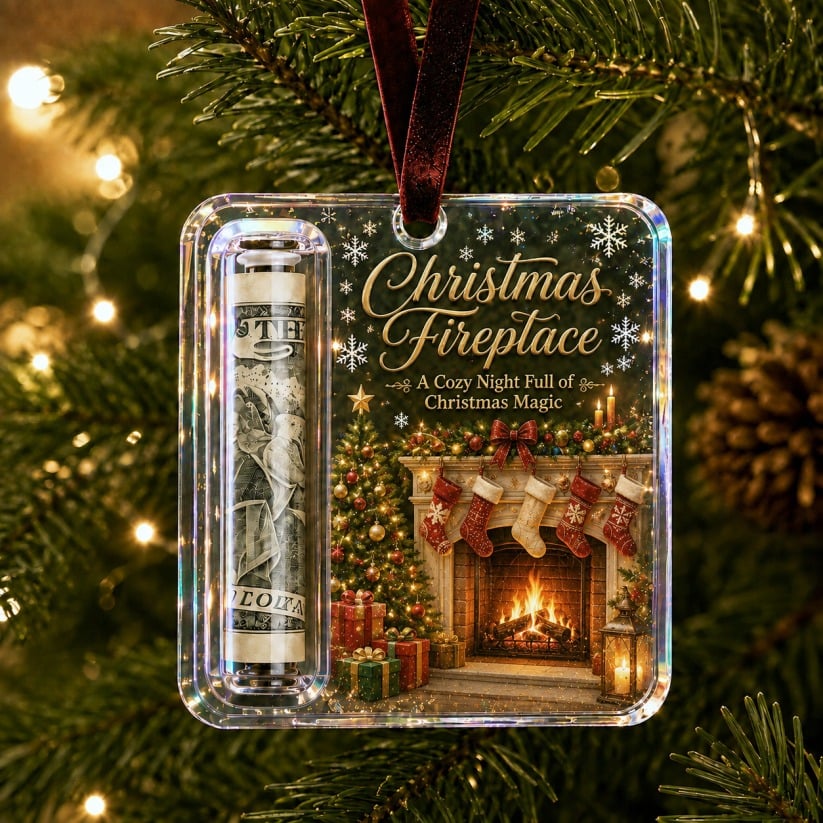 🎄 Christmas Cash Gift Ornament – A Fun Way to Give Cash for Christmas