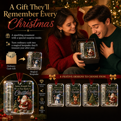 🎄 Christmas Cash Gift Ornament – A Fun Way to Give Cash for Christmas