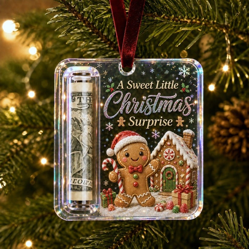 🎄 Christmas Cash Gift Ornament – A Fun Way to Give Cash for Christmas