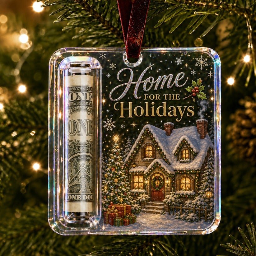 🎄 Christmas Cash Gift Ornament – A Fun Way to Give Cash for Christmas