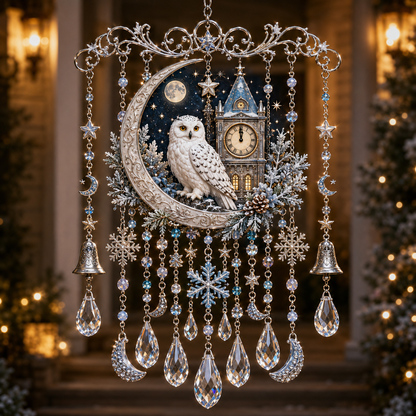 🎁 51% OFF — Sparkling Crystal Christmas Wind Chime | Magical Holiday Decor