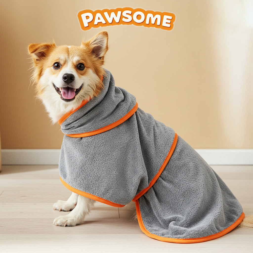 🐶 Ultra-Absorbent Quick-Dry Dog Bathrobe – 🕒 Limited Time Offer – 50% OFF Today Only!