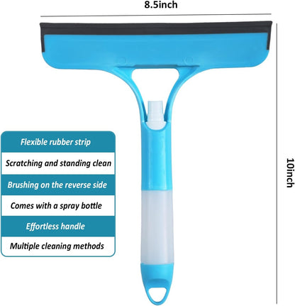 🔥Fast-Clean 3-in-1 Squeegee: Spray, Scrub & Wipe in Half the Time