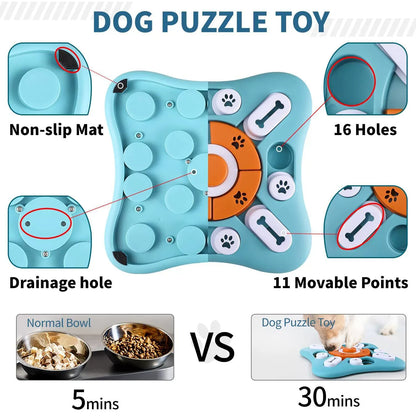 🐶 IQ Training Interactive Pet Toy – Slow Feeder, Treat Dispensing & Sound-Enabled Dog Puzzle Toy