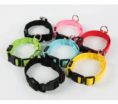 LED Dog Collar - Glow in the Dark Safety Pet Collar with 3 Flashing Modes, Adjustable & Water-Resistant for Maximum Night Visibility and Safety