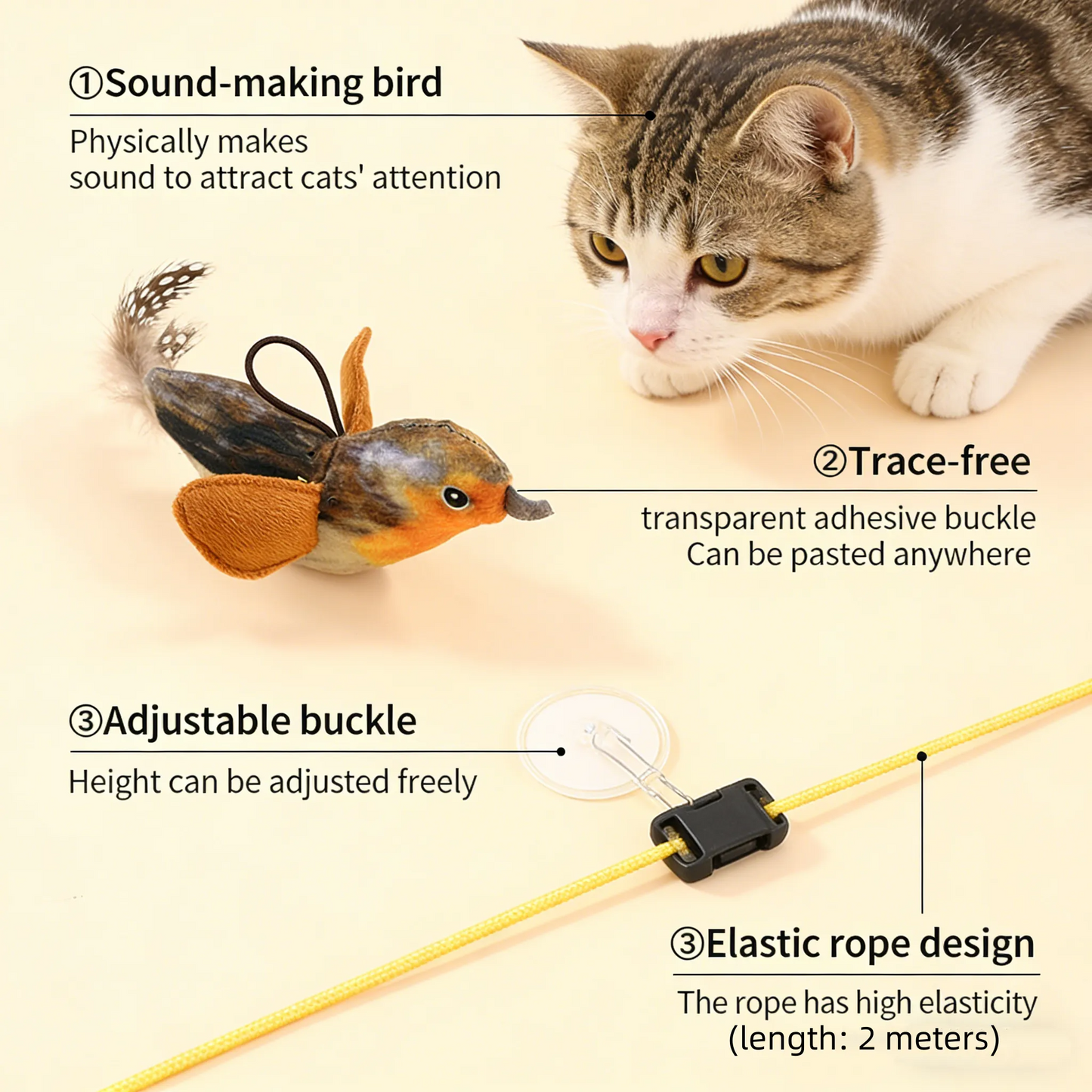 The Realistic Bird Toy That Keeps Cats Hooked