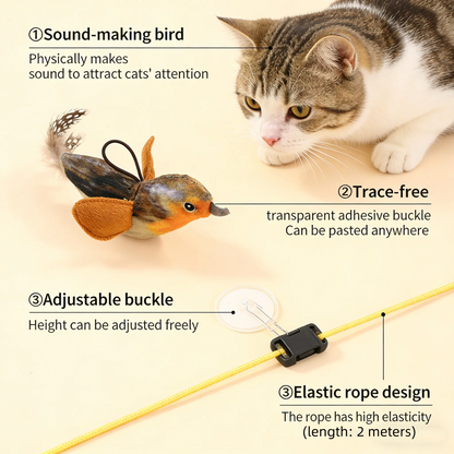 The Realistic Bird Toy That Keeps Cats Hooked