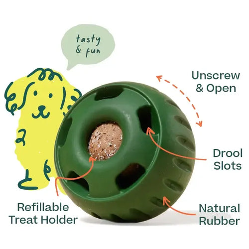 ✨Slow Feeder Dog Toy – 30+ Min Interactive Treat Ball for Calm & Busy Dogs