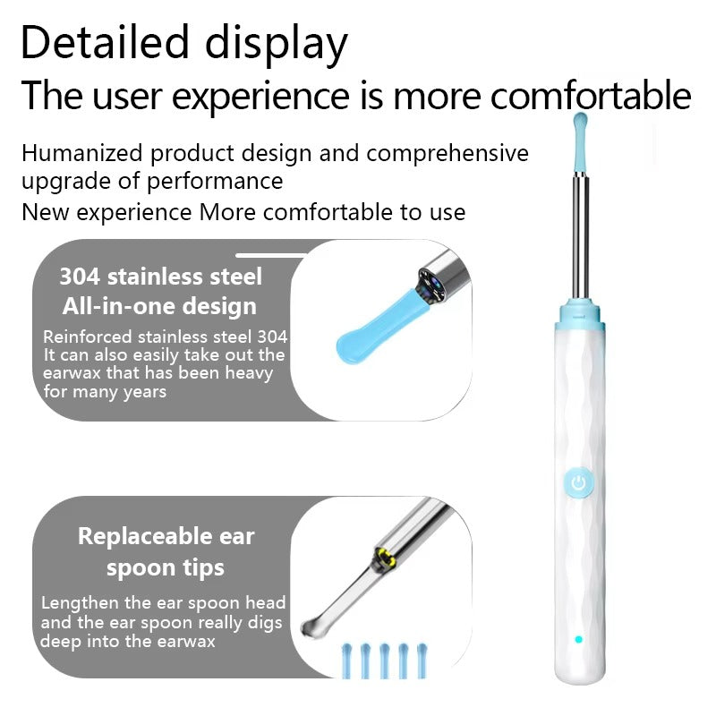 Smart Ear Wax Cleaner with Camera — See Inside While You Clean
